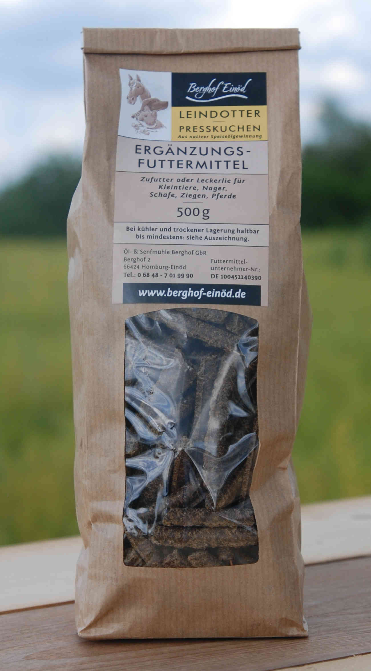 Mariendistelpresskuchen 250g Bestellen | Urkraft Leinmanufaktur